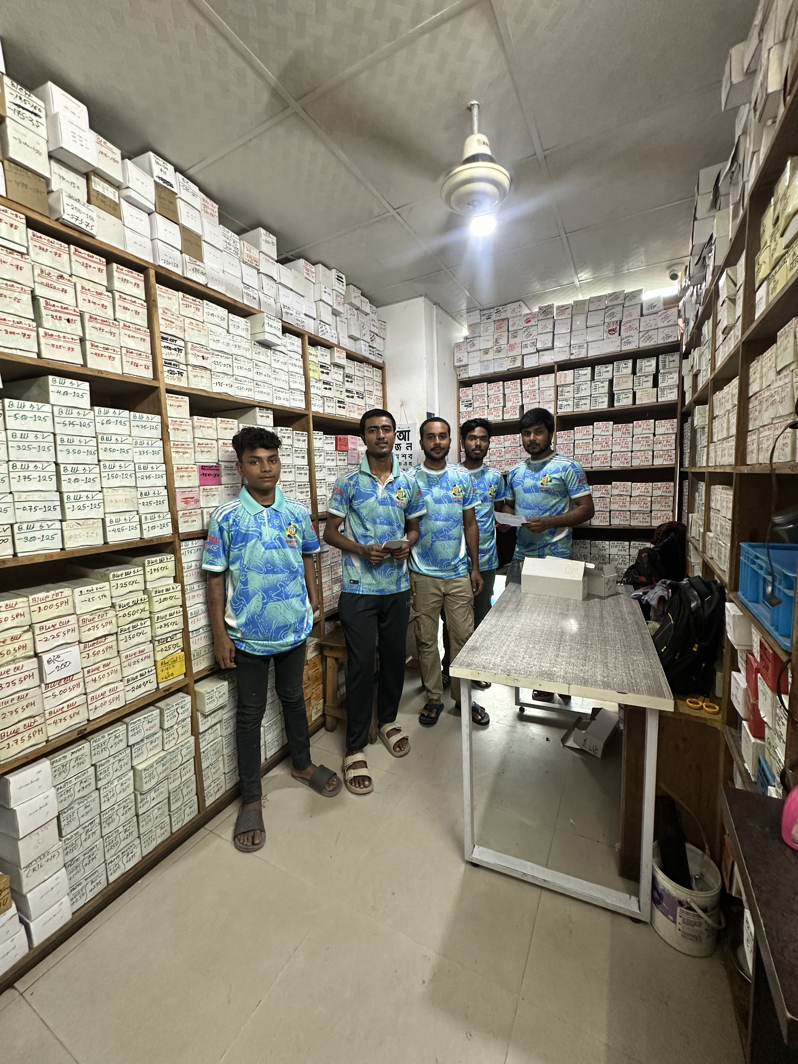 Green Optical Lab team at work